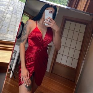 Fashion Nova satin dress